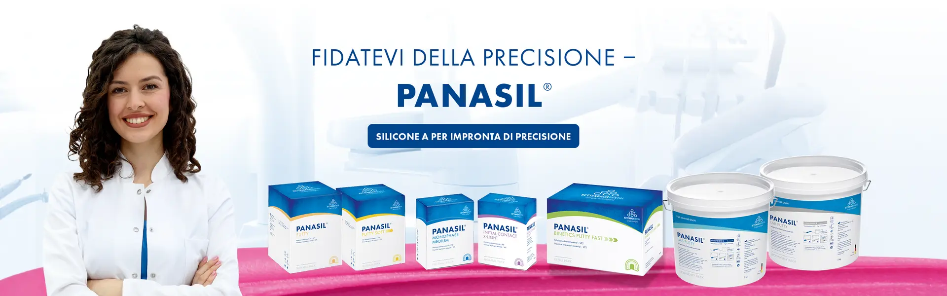 Fidatevi della precisione: PANASIL, silicone a per impronta di precisione