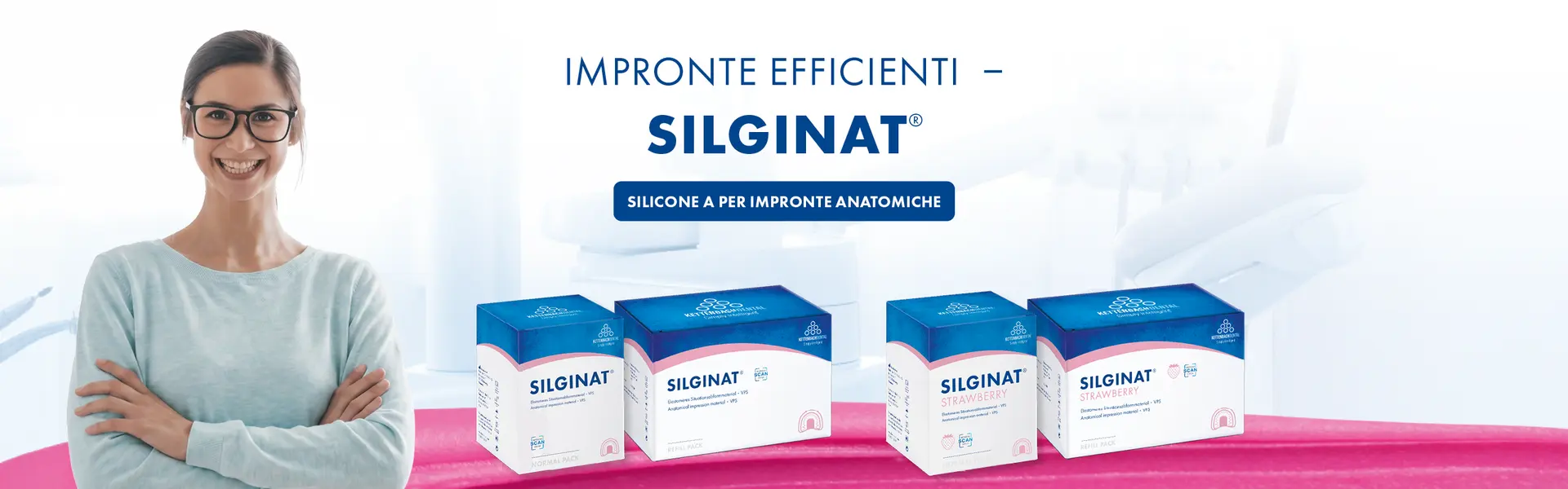 Impronte efficienti: SILGINAT, silicone a per impronte anatomiche