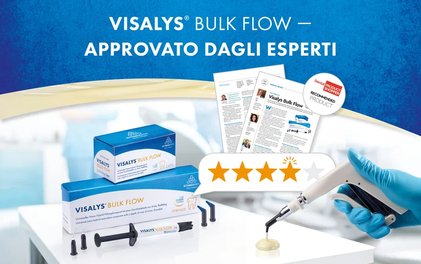 Visalys Bulk Flow Flusso perfetto e modellabilità precisa in un materiale da restauro