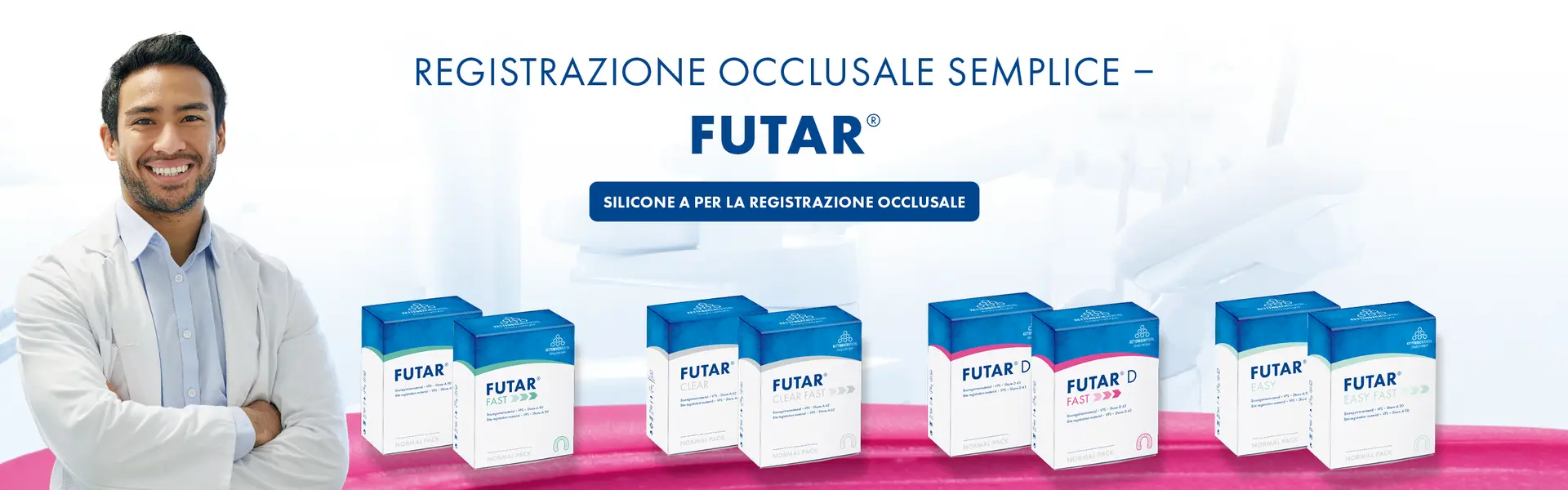 Registrazione occlusale semplice: FUTAR, silicone a per la registrazione occlusale